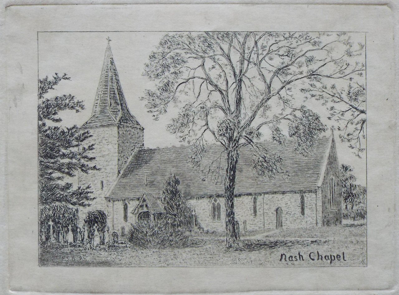 Etching - Nash Chapel - Bayley